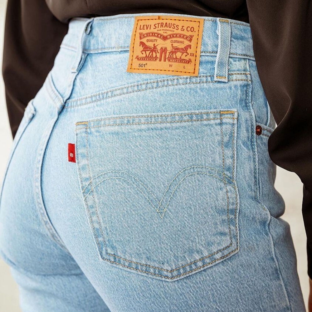 501® LEVI'S® CROP JEANS, Samba Blues, 24x26, EUC - Picture 5 of 14